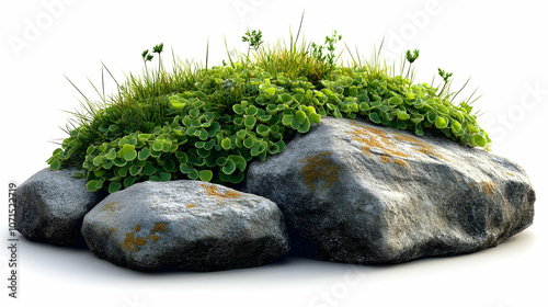 3D Render of a Stone with G...