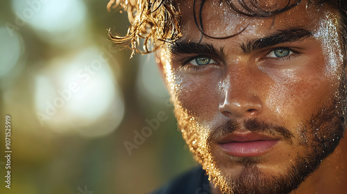 Close Up Photo of a Man's F...