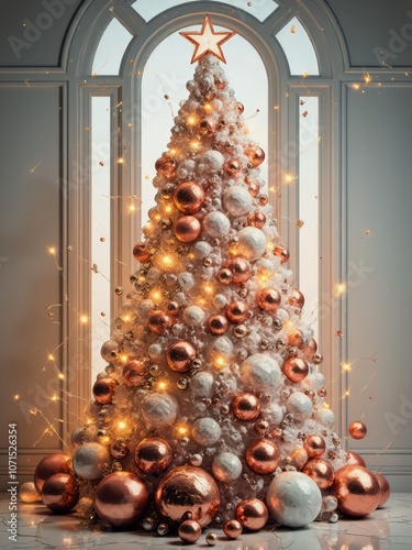 christmas tree with christmas decorations