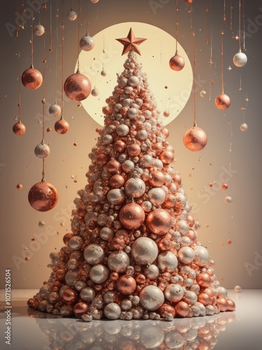 christmas tree with christmas decorations