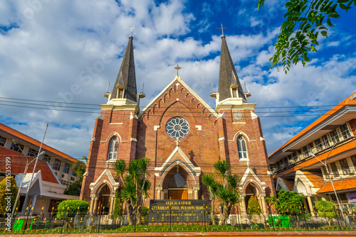 The Church of the Birth of Our Lady, also known as the Kepanjen Church in Surabaya is the oldest Catholic Church in town, and it was built in 1899 photo