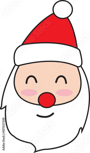 Cute Cartoon Santa Claus Illustration