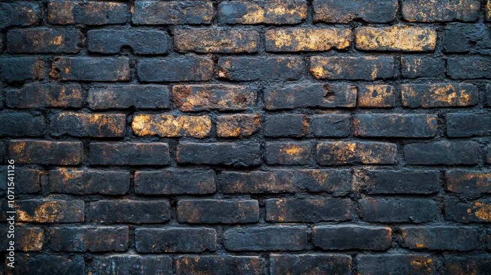 Obraz premium Intriguing Dark Brick Wall Texture