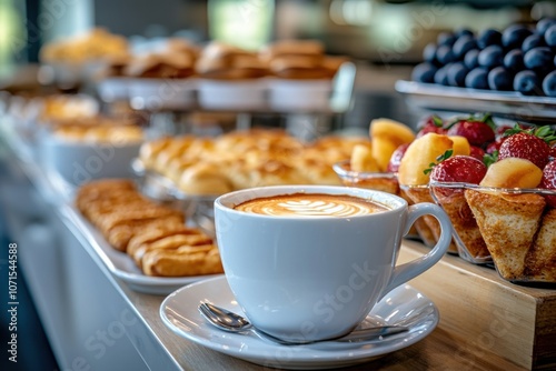 coffee break at business conference meeting. event catering service.