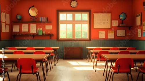 Empty Classroom Illustratio...