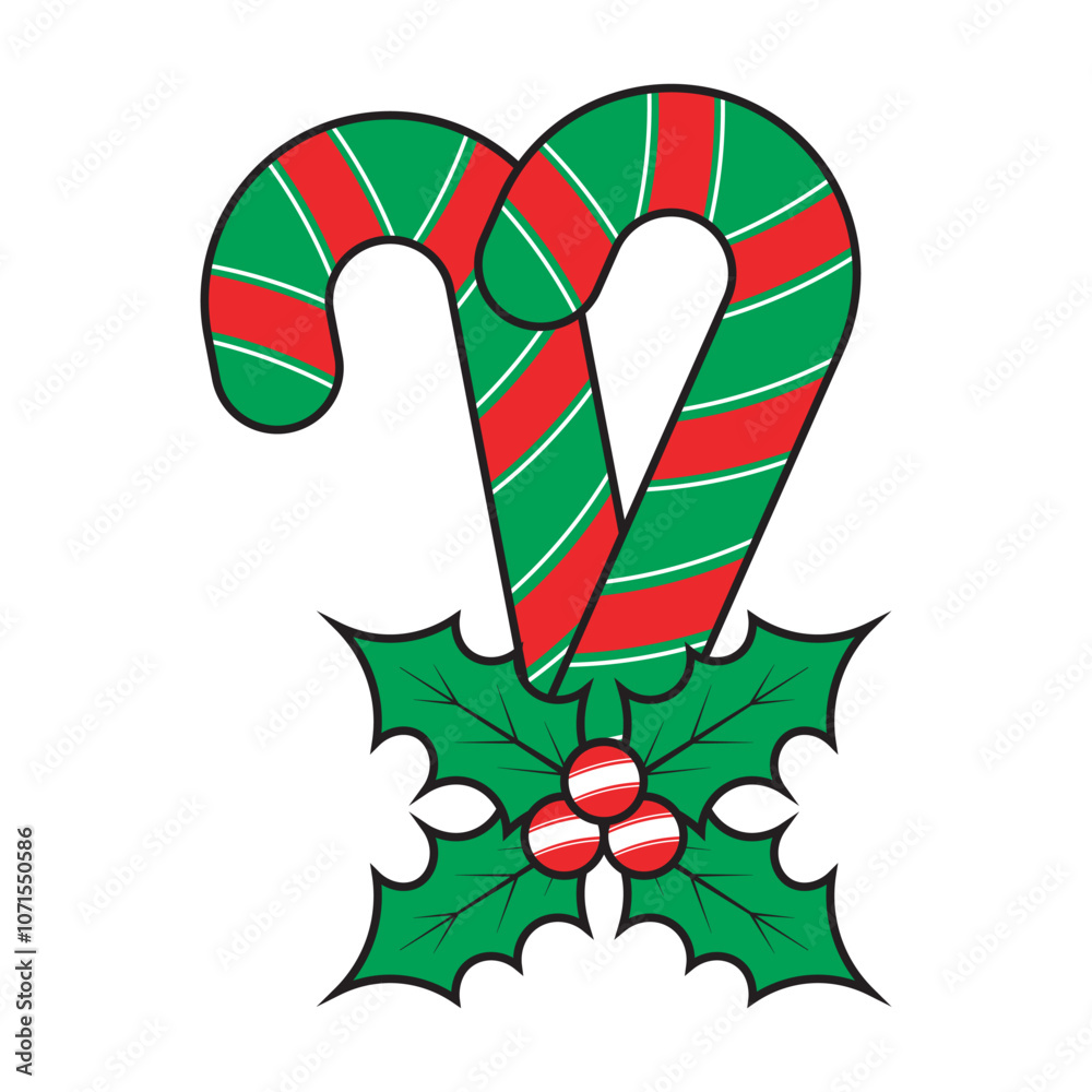 Obraz premium Christmas Candy Canes
