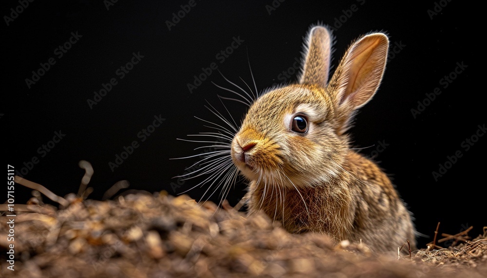 Obraz premium rabbit on the ground