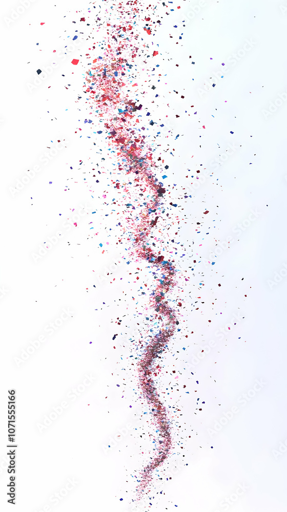 Abstract Background - Colorful Confetti Explosion Illustration