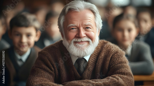 Smiling Senior Man in a Cla...