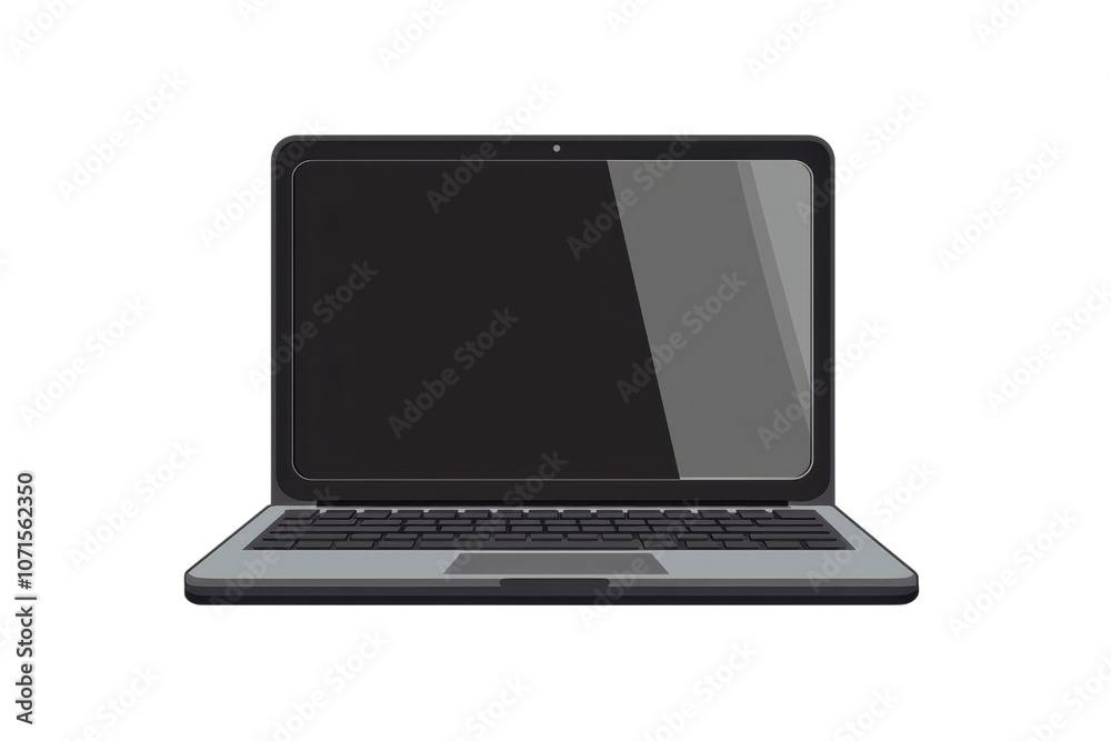 Sleek modern laptop with blank screen, ideal for business, technology, or educational purposes. Perfect for presentations and design mockups. Sleek modern laptop with blank screen, ideal for business, technology, or educational purposes. Perfect for presentations and design mockups.