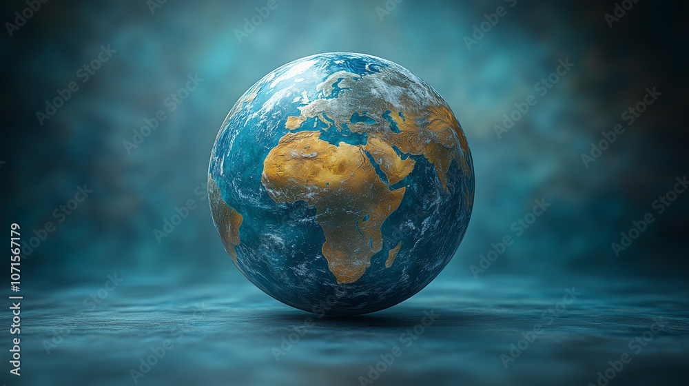 earth on a dark background earth on a dark background