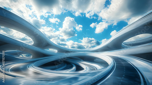 Abstract 3D Illustration of...