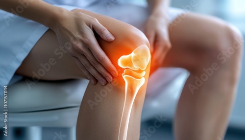 Doctor Explains Knee Support for Pain Relief and Joint Stability, Healthcare Professional Demonstrates Effective Knee Brace for Patient Suffering from Knee Pain and Instability, Focus on Joint