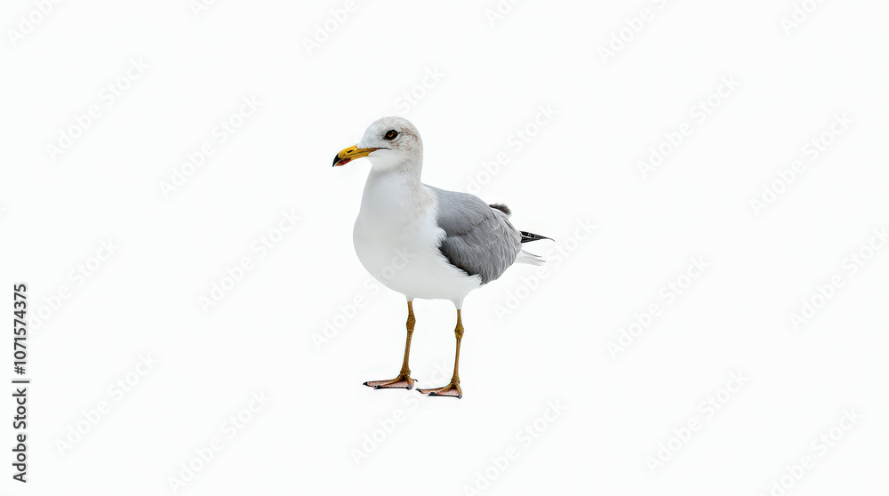 High-Quality Stock Photo of Seagull Isolated on White Background - Perfect for Wildlife and Nature Projects High-Quality Stock Photo of Seagull Isolated on White Background - Perfect for Wildlife and Nature Projects