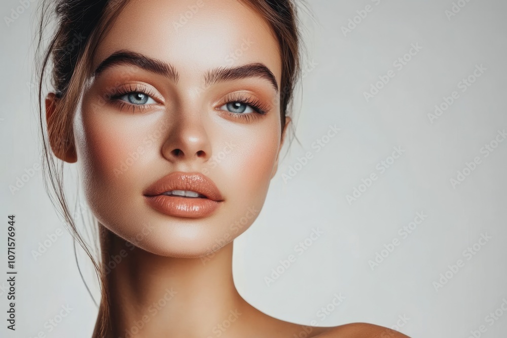 Fototapeta premium beautiful face woman