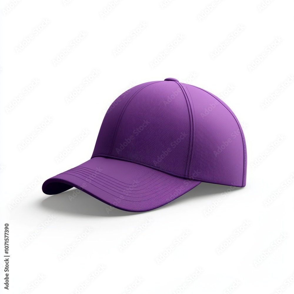 Fototapeta premium realistic high quality purple baseball cap mockup isolated