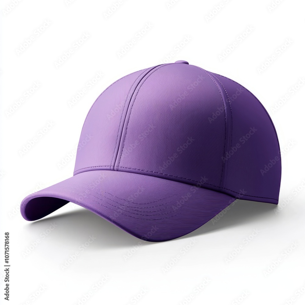 Fototapeta premium realistic high quality purple baseball cap mockup isolated