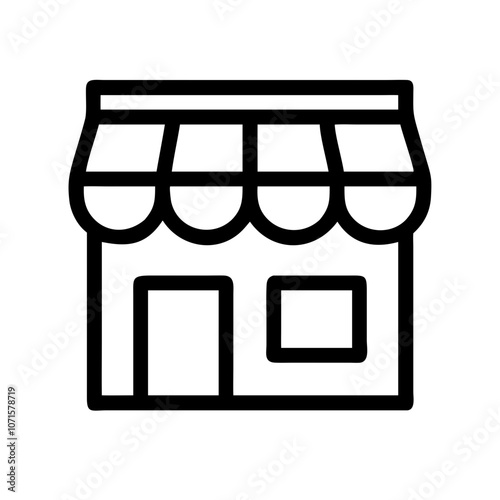 Storefront icon for retail and e-commerce business

