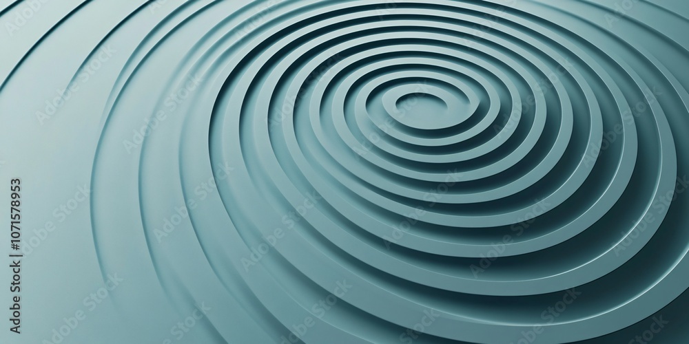 Fototapeta premium Abstract 3D Concentric Circular Layers Background in smooth gradient tones