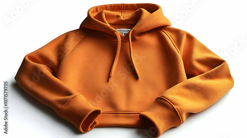 Orange Hoodie Mockup -  Fro...