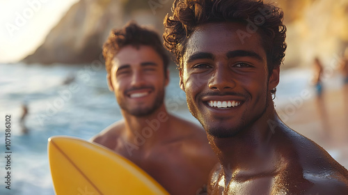 Smiling Friends On The Beac...