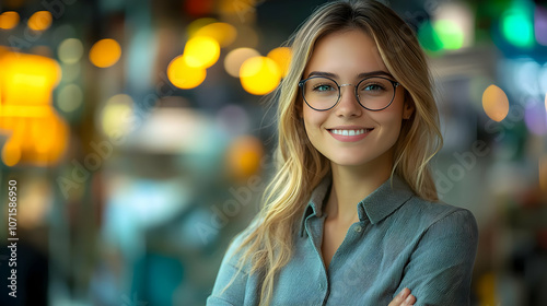 Portrait of a Smiling Woman...