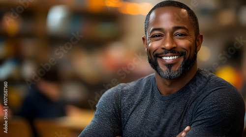 Portrait of a Smiling Man w...