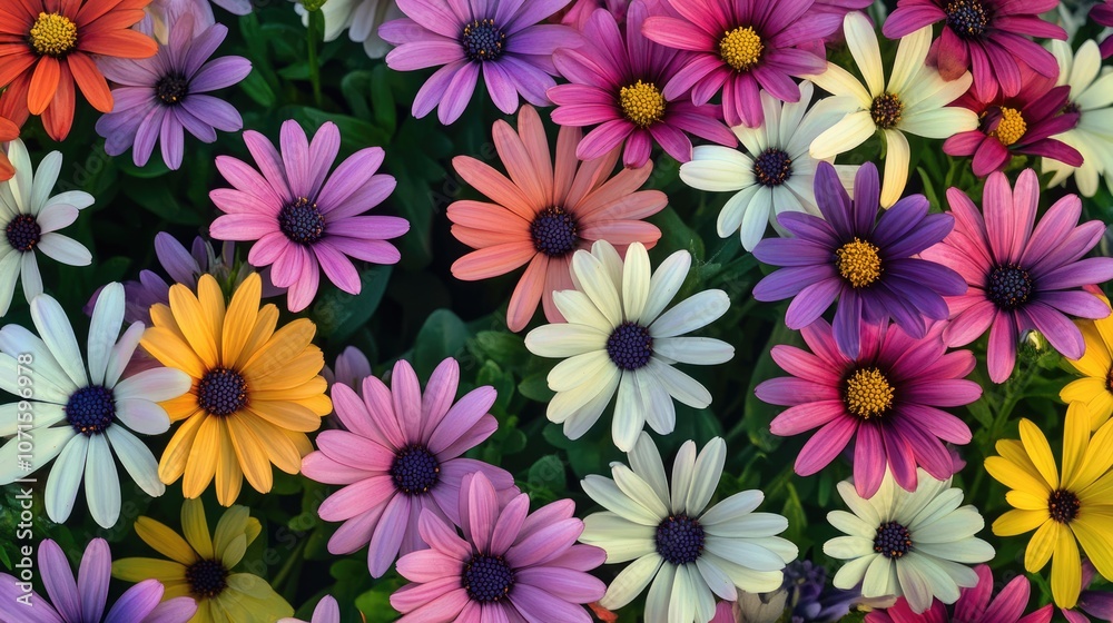 Fototapeta premium Colorful Daisy Bouquet