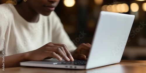 A close-up of two business partners leaning over a laptop during a meeting engaged in a heated yet focused conversation