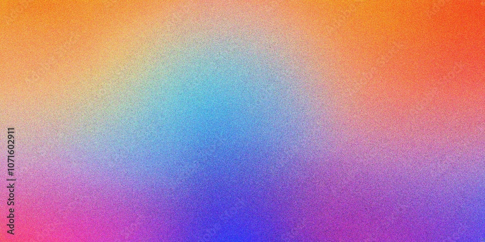 Fototapeta premium Colorful blue and purple gradient background, grainy noise texture gradient