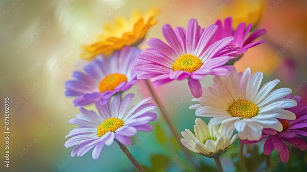 Obraz premium Pastel Blooms in Soft Focus