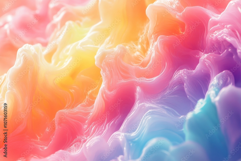 Fototapeta premium Soft Color Gradients Calming Neural Pathways and Nerve Relief Concept, Abstract Art, Vibrant Hues, Peaceful Background, Stress Relief, Mindfulness, Creative Design, Gradient Wallpaper, Psychedelic