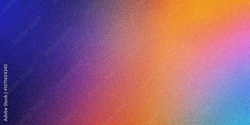 Fototapeta premium Colorful blue and purple gradient background, grainy noise texture gradient