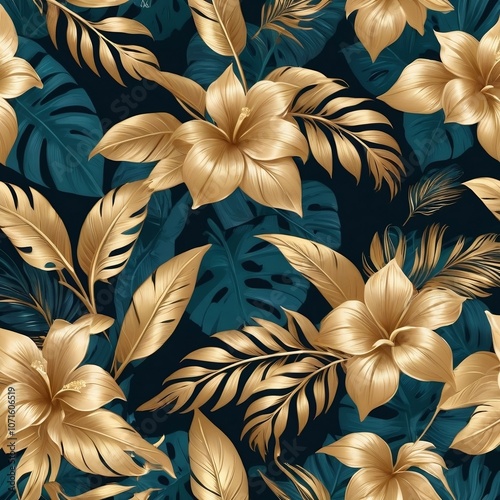 seamless pattern with flowers