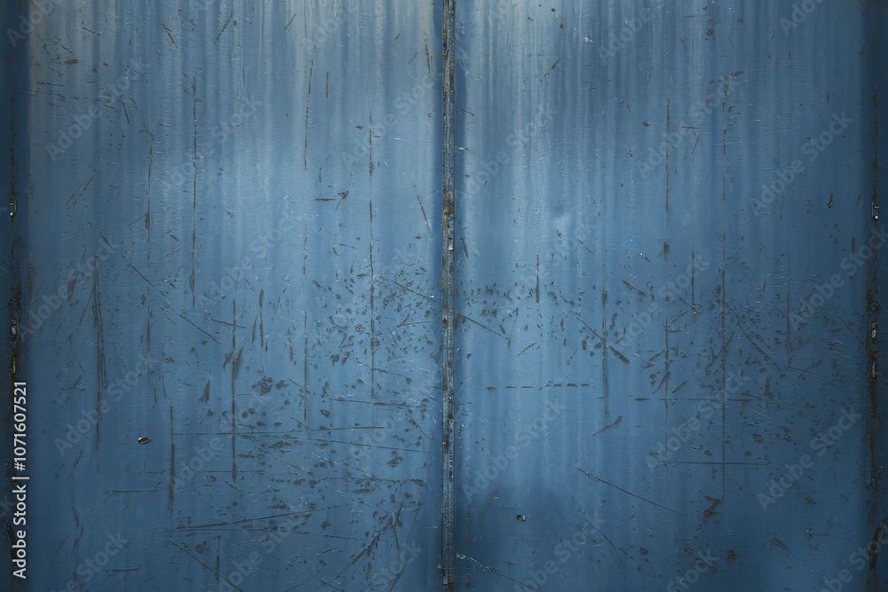 A perfectly flat blue metal uniform background with a smooth surface A perfectly flat blue metal uniform background with a smooth surface