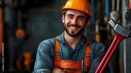 Smiling Construction Worker...