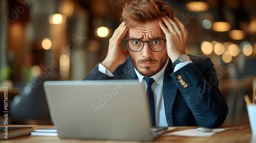 Businessman Stressed Out at...