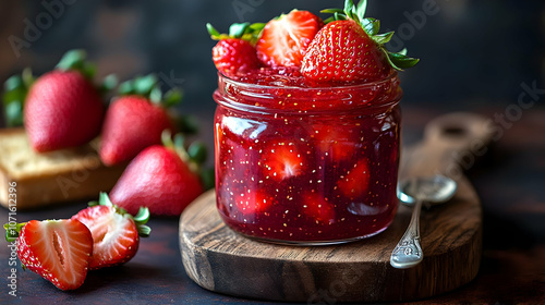 Homemade Strawberry Jam in ...