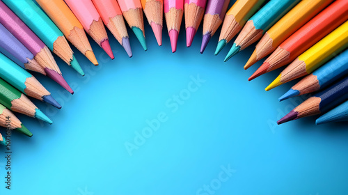 Colorful Pencils Arranged i...