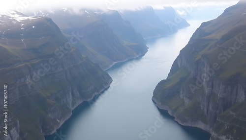 Wallpaper Mural Mountain Valley Lake Landscape, Torontodigital.ca