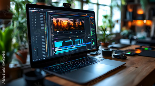 Laptop Video Editing Worksp...