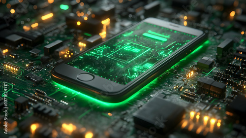 Smartphone Circuit Board 3D...