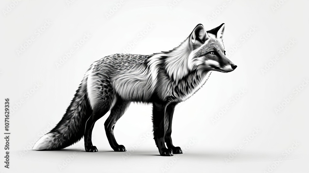 Fototapeta premium fox in the desert