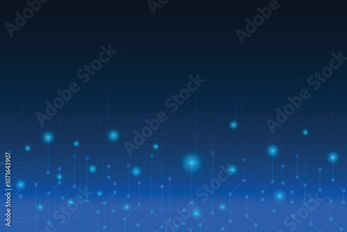 Light blue connection technology background with line and dot connected together.  Communication theme concept with free space for edit.