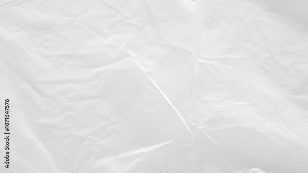 Obraz premium White transparent plastic bag texture background