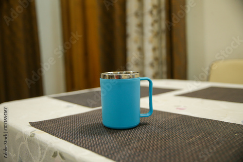 Blue Insulated Coffee Mug for Perfect Sips