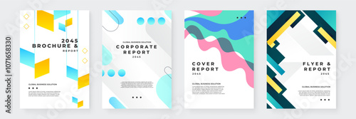 Modern Business Brochure and Corporate Report Design 2045