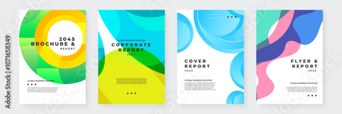 Modern Corporate Brochure and Report Cover Designs