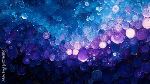 Explore the vibrant layers of abstract bubble art