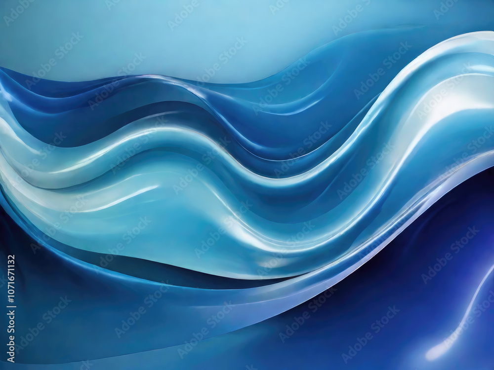 blue smooth waves background